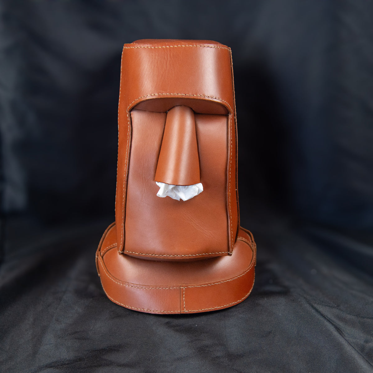 Moai home decor tissue holder